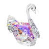 Colored Cut Crystal Swan