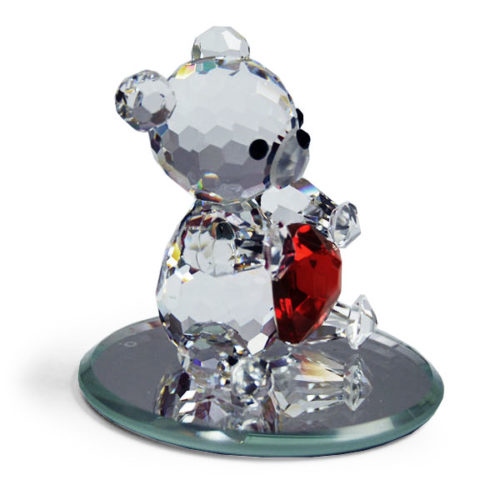 Crystal Bear With Heart