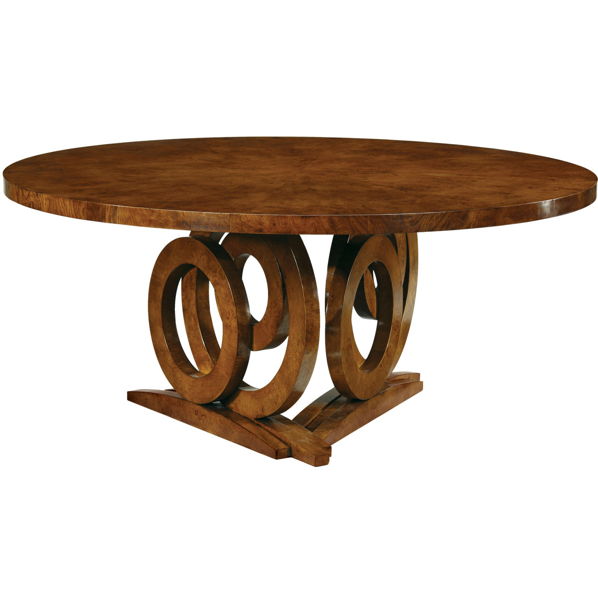 Art Deco Style Round Table, Art Deco Style Dining Table And Chairs