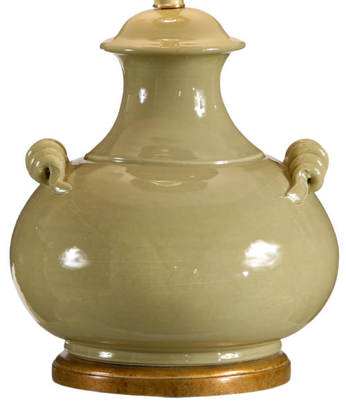 Sage And Green Ceramic Lamp