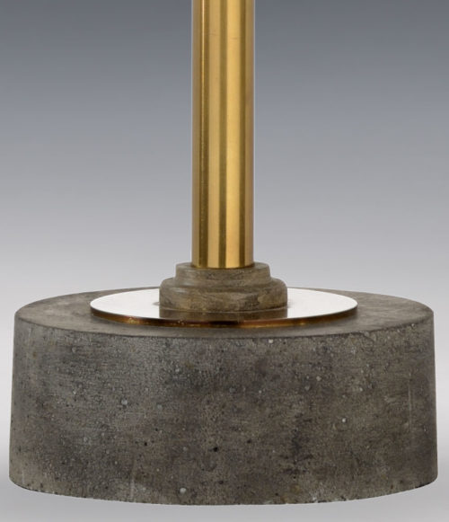 Concrete Base On Contemporary Table Lamp