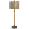 lamp with driftwood shade