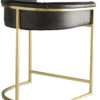 Bar Stool With Antique Brass Finish On Brass Frame
