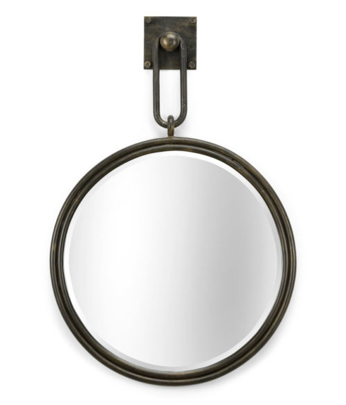 Round Wrought Iron Mirror