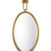 Oval Gold Leaf Mirror