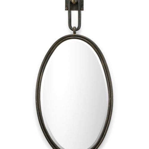 Oval Wrought Iron Mirror