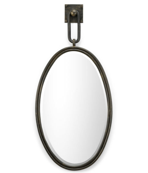 Oval Wrought Iron Mirror