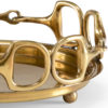 Brass Tray With Stirrup Design