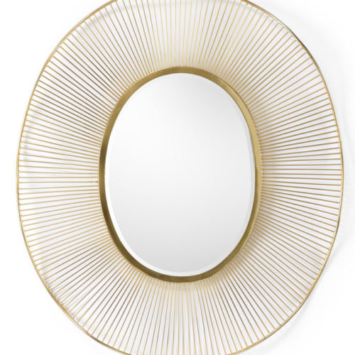 Oval Gold Plated Mirror