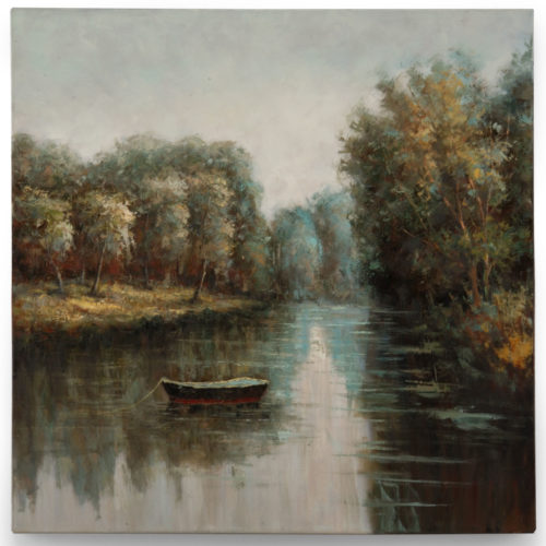 Quiet River oil painting on canvas