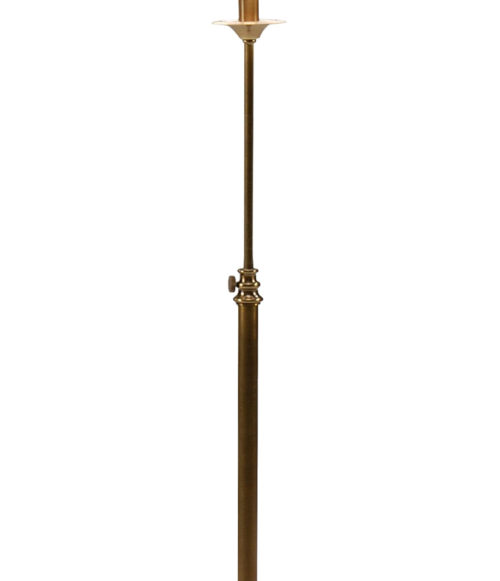 Adjustable Floor Lamp In Antique Brass Finish