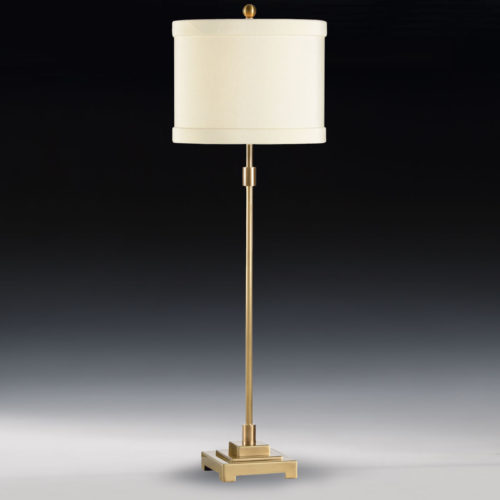 Brass Table Lamp Made Of Solid Hand Cast Brass