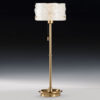 Brass Table Lamp With Glass Shade