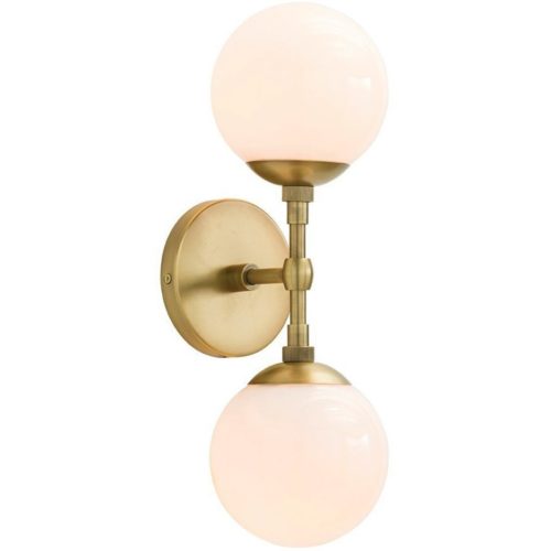 Frosted Glass Brass Sconce