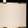Modern Brass Lamp With Minimalistic Design Featuring Shade With Gold Trim