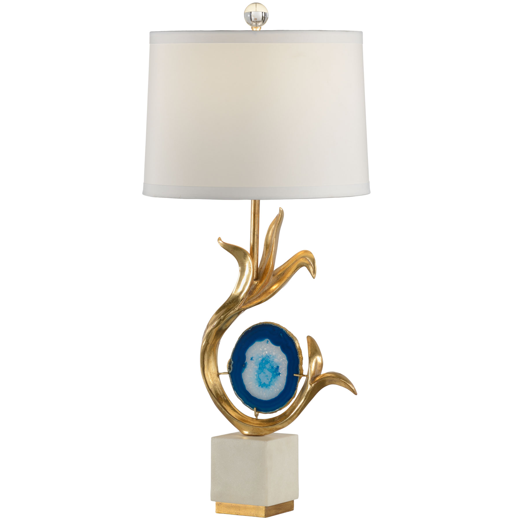 Blue Agate Lamp Inviting Home, Agate Stone Table Lamp