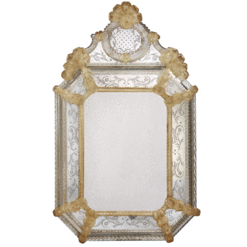 Venetian Murano Glass Mirror (antiqued)