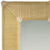Rectangular Venetian Style Murano Glass Mirror In A Frame Made Of Clear And Gold Glass Ribbons With Lightly Antiqued Center Glass.