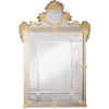 Etched Venetian Murano Glass Mirror