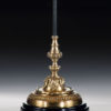 Brass Table Lamp With Intricately Designed Brass Base