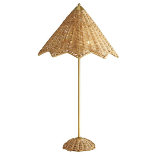 Handwoven rattan wicker is just as Caribbean in its style as it is sophisticated. The shade and base of this lamp are both made of natural rattan