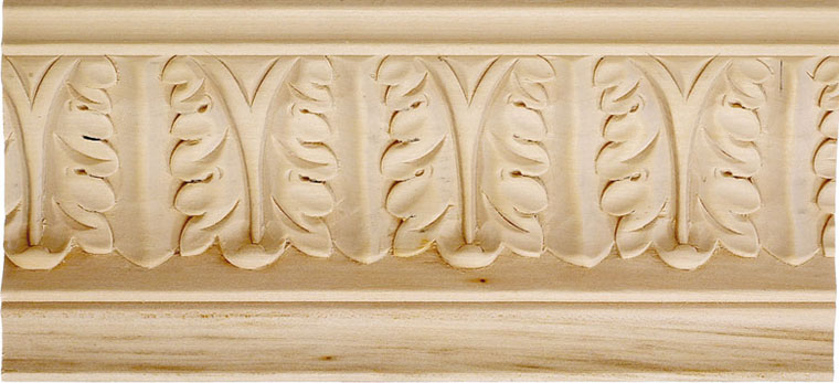 Cambridge Carved Crown Molding - bass wood