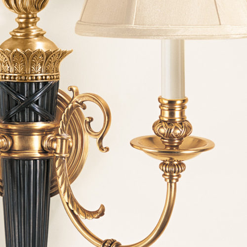 Reed And Ribbon Sconce Detailed Image