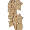 Artesia wood carvings are hand crafted from premium selected white hardwood. Wood carving features carved in deep relief elegant grape vines with grape clusters