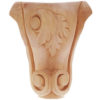 Wood legs with carved leaf design. Atlanta wood legs are carved from premium selected hardwood