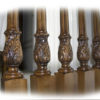 carved wood staircase parts