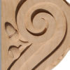 Hartford wood corbels are hand-carved with a classic acanthus leaf design on the front, scrolls and acorns on the sides. Corbels have two metal inserts on the back for easy installation. Hartford corbels are triple sanded, ready to accept final finish