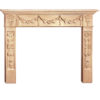 Tampa fireplace mantels have beautiful carved design. Floral swags gracefully running through the central frieze panel of the fireplace mantel