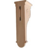 Craftsman wood corbels design features recessed paneled front and decorative craftsman scroll on the side