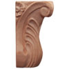 Tennessee hand carved wood capitals are carved in a deep relief with rising acanthus leaf, scrolling and flower center