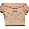 Portland hand carved wood capitals are carved in a deep relief with rising acanthus leaf