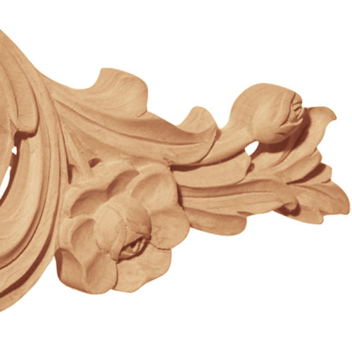 Our appliques and onlays are the perfect accent pieces to cabinetry, furniture, fireplace mantels, ceilings, and more