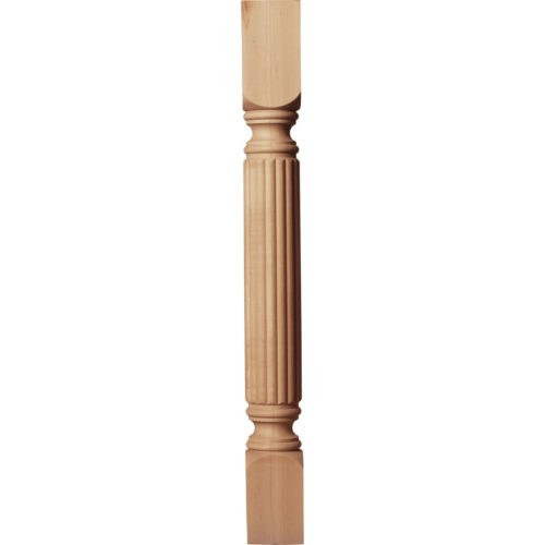 Reed kitchen island legs are hand-carved from premium selected hardwood