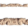 Milton center wood carvings are hand crafted from premium selected hardwoods. Wood carvings feature carved in deep relief scrolled leaf design with grape clusters motif