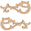 Portland carved scrolls are hand carved from premium selected hard maple, cherry and white oak. Onlays carved in deep relief with scrolled leaf design