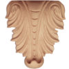 Acanthus leaf carved in deep relief design to achieve the highest degree of quality and details