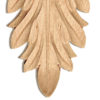 Escalon wood plaques are carved in a deep relief with leaf motif