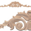 Santa Cristina center wood carvings are hand crafted from premium selected hardwoods. Wood carvings feature carved in deep relief leaf motif with scrolled leaf design