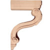 Modesto hardwood corbels have a beautiful carved in a deep relief design featuring grape cluster and leaf motif