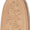 Brookdale oval wood carving is hand crafted from premium selected North American hard maple. Wood carving features carved in deep relief design with berries and graceful uprising branches