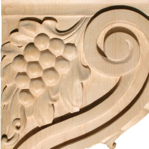 Ventura bracket is hand-carved from premium selected maple hardwood and is triple-sanded