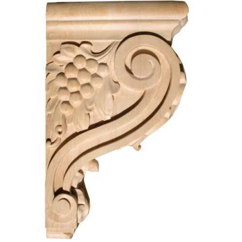 Ventura bracket is hand-carved from premium selected maple hardwood and is triple-sanded
