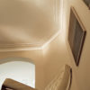 Modern interior with Miami Art Deco molding with indirect lighting; Modern molding ideas; Art Deco interiors inspiration