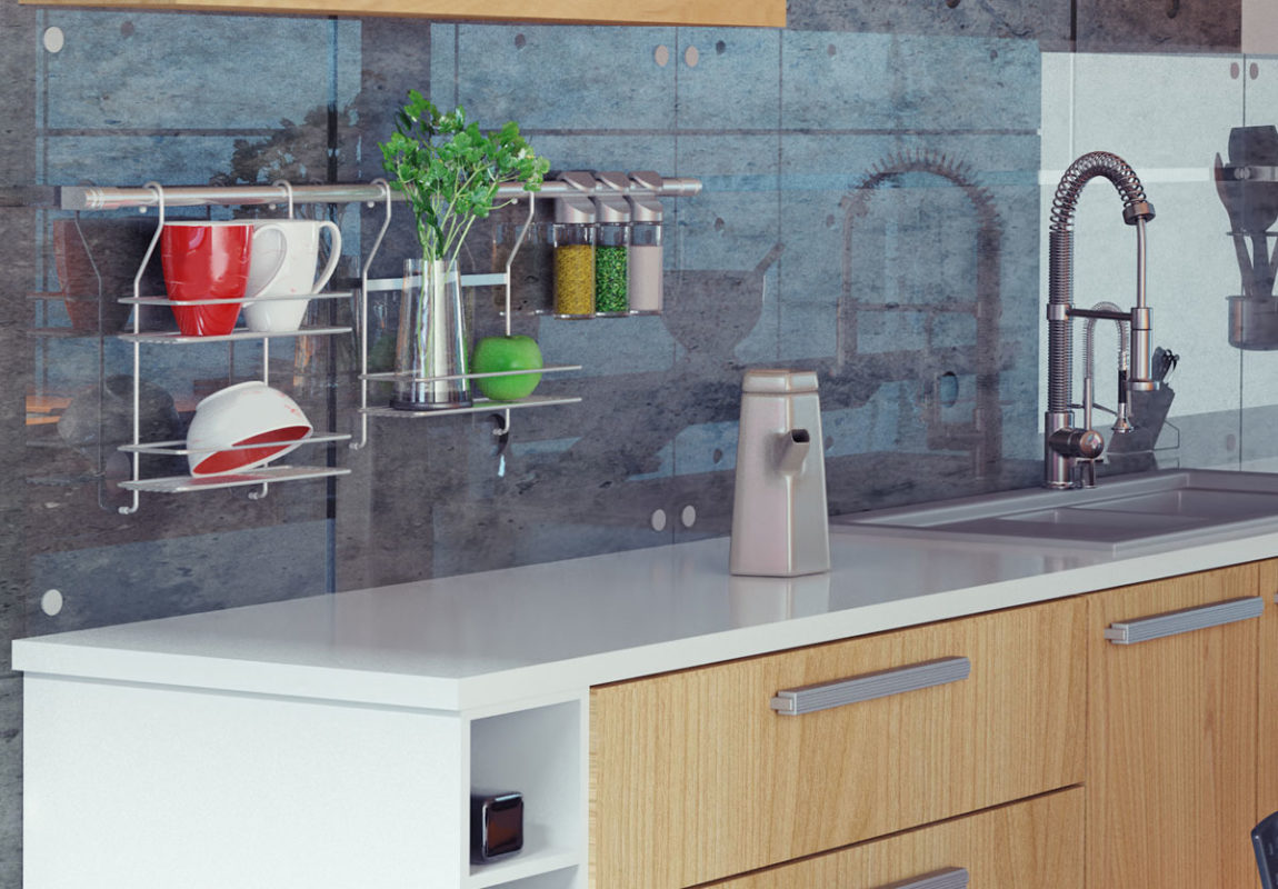 The solid-surfacing countertops used to only come in white and pastel colors, but now there is a much more comprehensive range of color; kitchen design ideas; kitchen decor inspiration