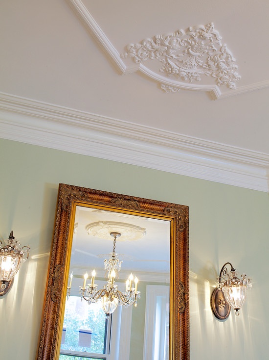 Classic interior design with traditional architectural details; ceiling decor ideas; interior design inspiration
