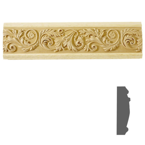Quality carved wood frieze molding